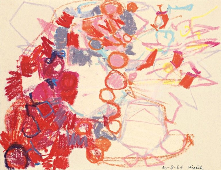 Auf diesem Bild ist das folgende Kunstwerk zu sehen: Heinz Kreutz. Ohne Titel. 1964.
