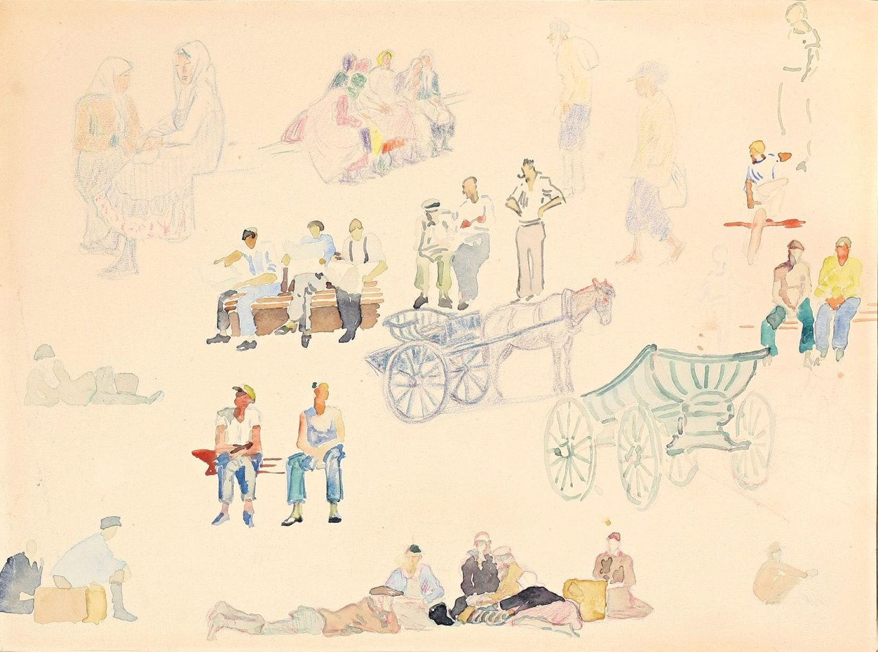 This picture shows the following artwork: Heinrich Vogeler. Studie. 1920s.