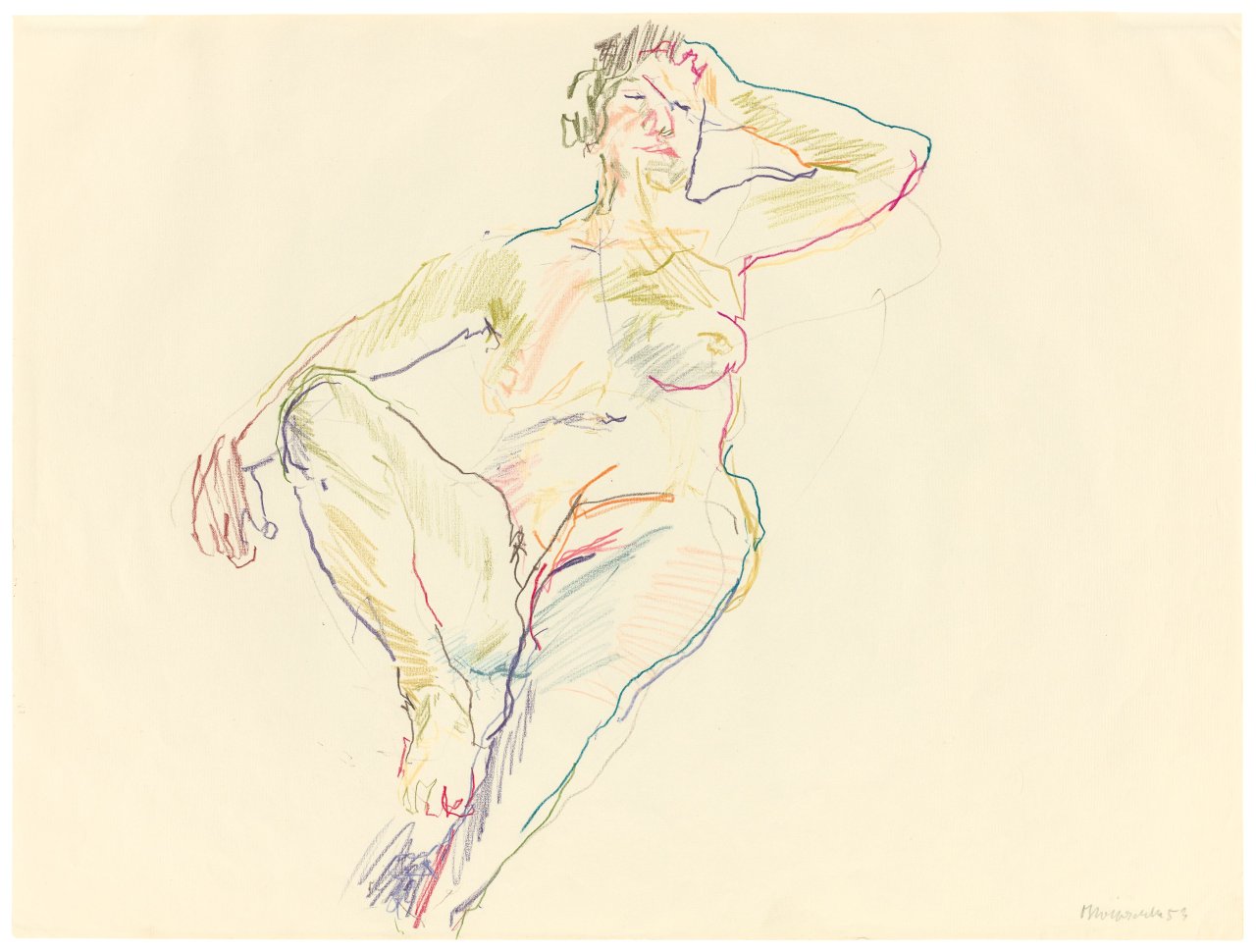 Auf diesem Bild ist das folgende Kunstwerk zu sehen: Oskar Kokoschka. Olda. 1953.