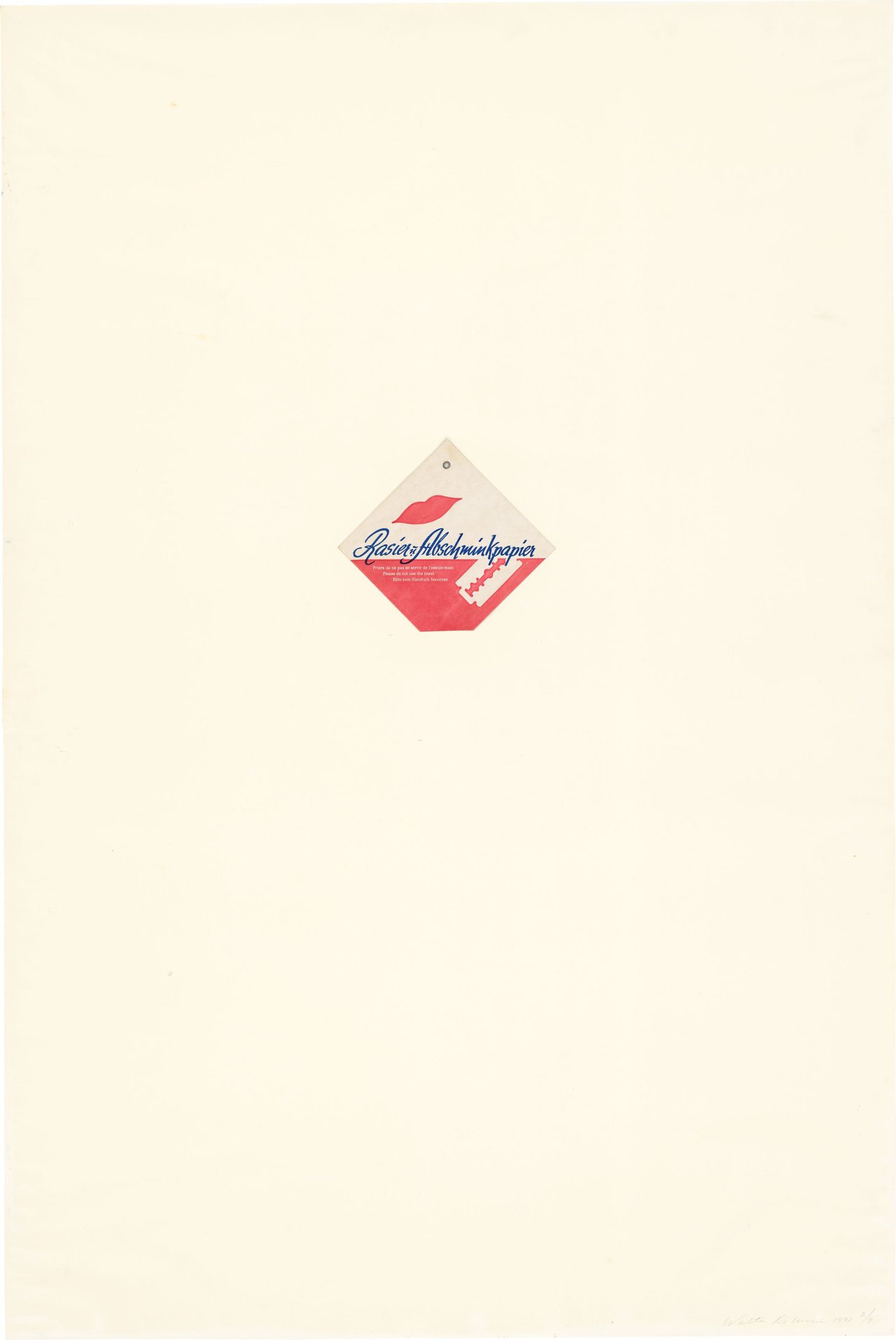 This picture shows the following artwork: Walter de Maria. Razor Piece. 1971.