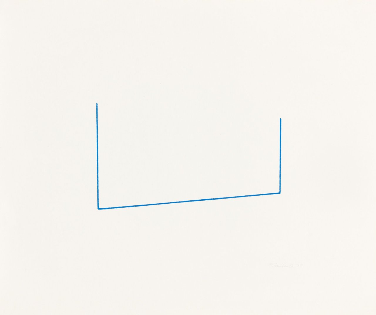 Auf diesem Bild ist das folgende Kunstwerk zu sehen: Fred Sandback. „Serie von 6 Lithographien“. 1975.