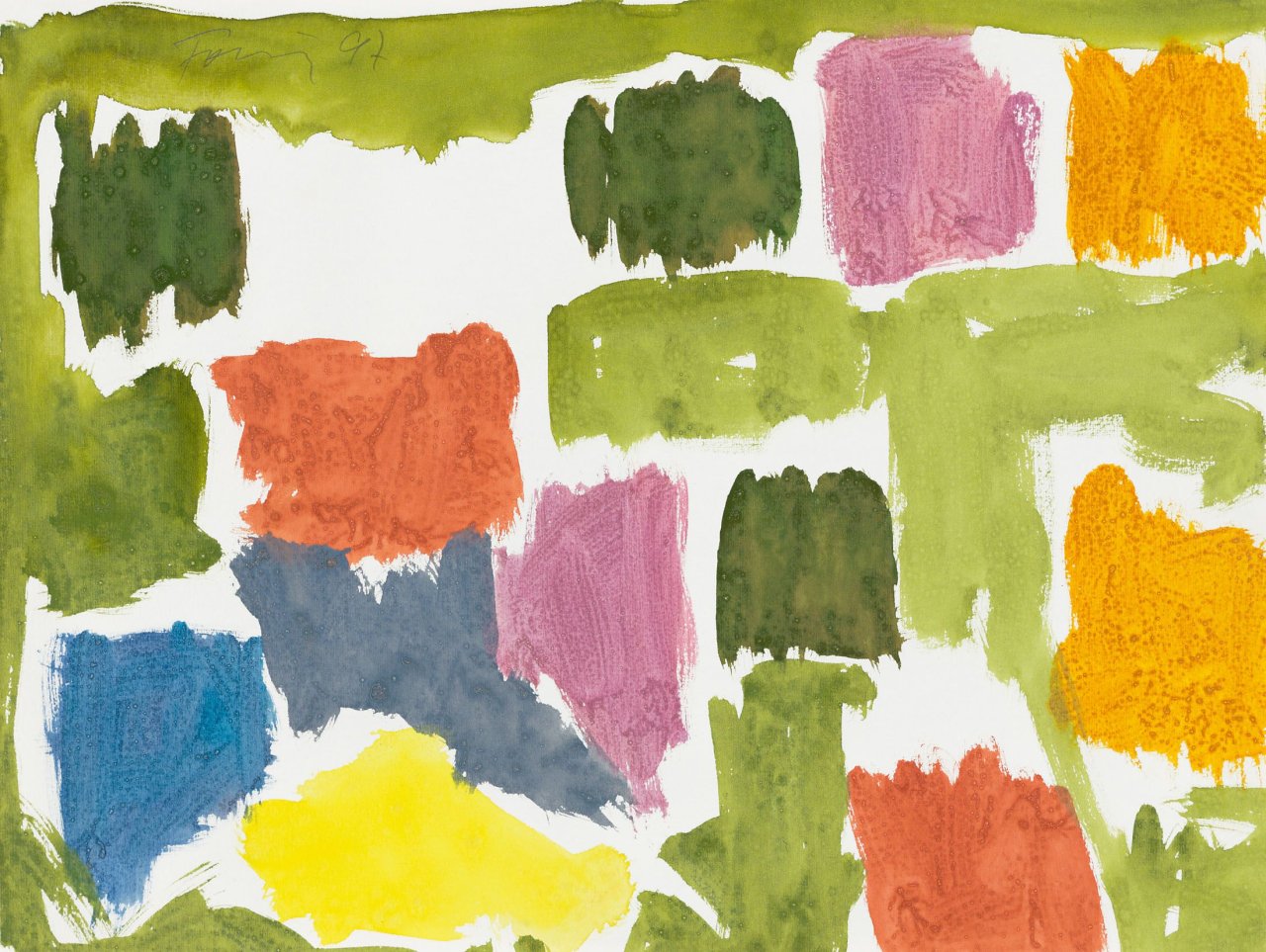This picture shows the following artwork: Günther Förg. Untitled. 1997.