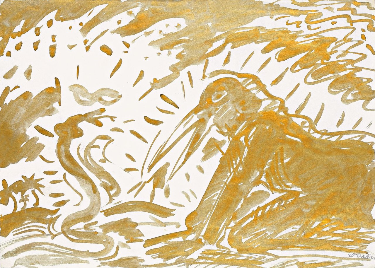 Auf diesem Bild ist das folgende Kunstwerk zu sehen: Walter Dahn. Ohne Titel. 1980er Jahre.