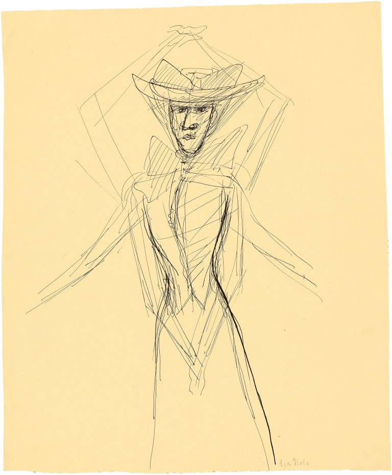 Auf diesem Bild ist das folgende Kunstwerk zu sehen: Paul Holz. Verschleierte Dame.
