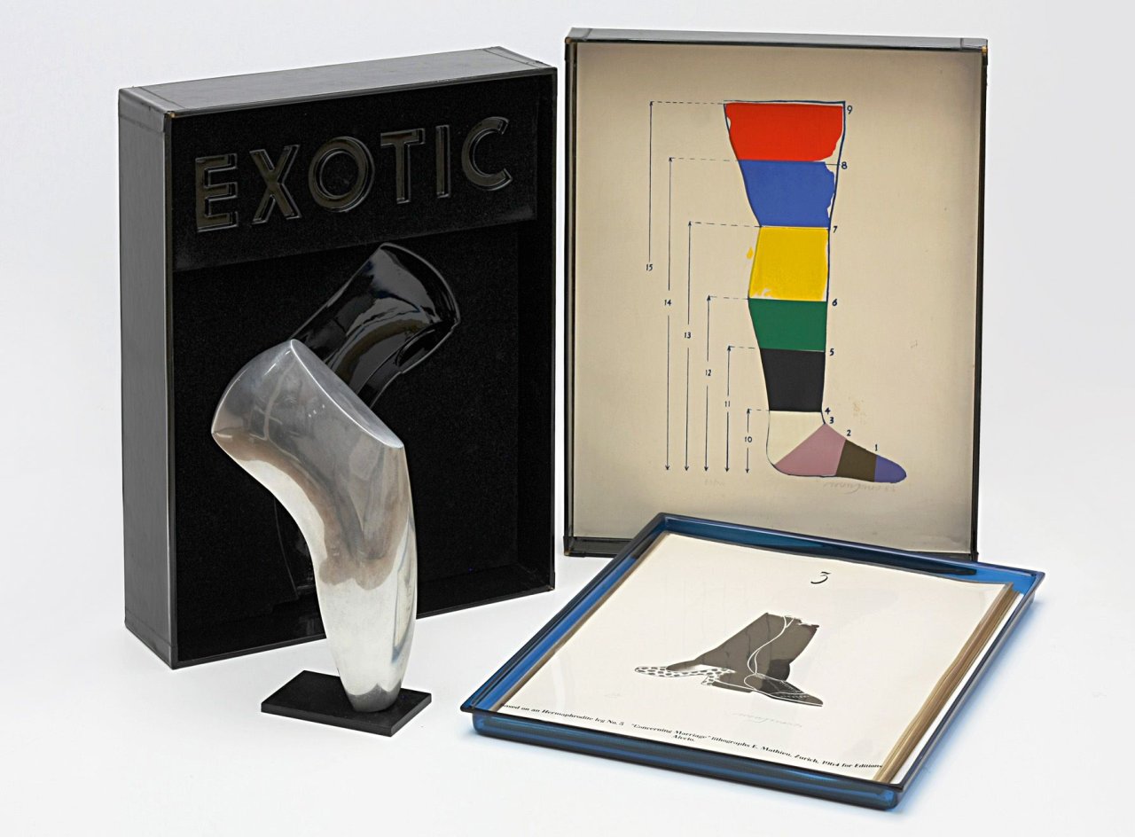 Auf diesem Bild ist das folgende Kunstwerk zu sehen: Allen Jones. „Shoe Box“. 1968.
