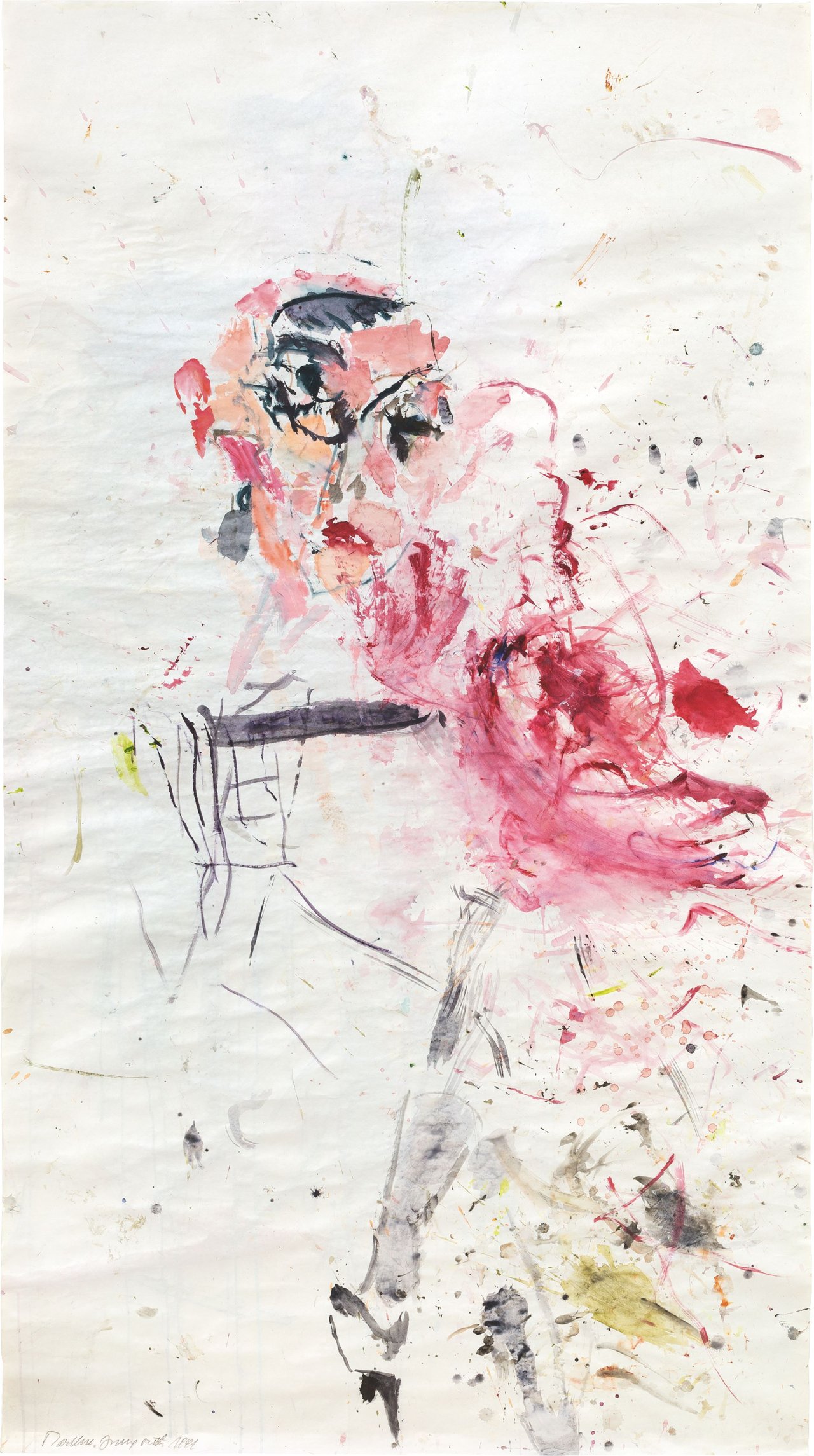 Auf diesem Bild ist das folgende Kunstwerk zu sehen: Martha Jungwirth. Portrait. 1991.