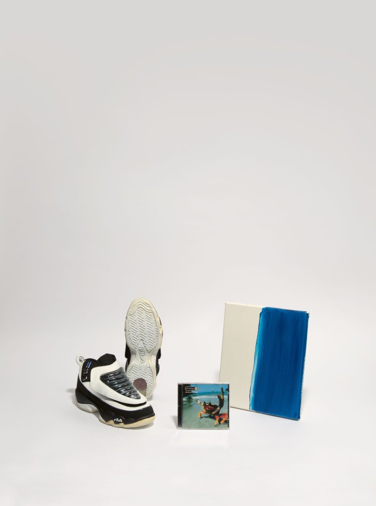 Auf diesem Bild ist das folgende Kunstwerk zu sehen: Michel Majerus. „Lettin’ off as much as you can“. 1997.