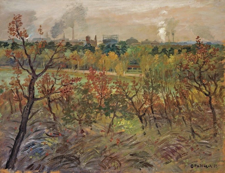 Auf diesem Bild ist das folgende Kunstwerk zu sehen: Otto Nagel. „Berliner Stadtansicht (Blick auf Gesundbrunnen)“. 1939.