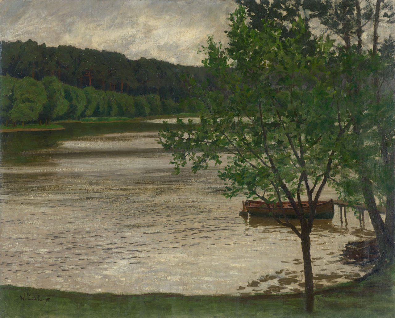 This picture shows the following artwork: Walter Leistikow. Grunewaldsee. Circa 1905.