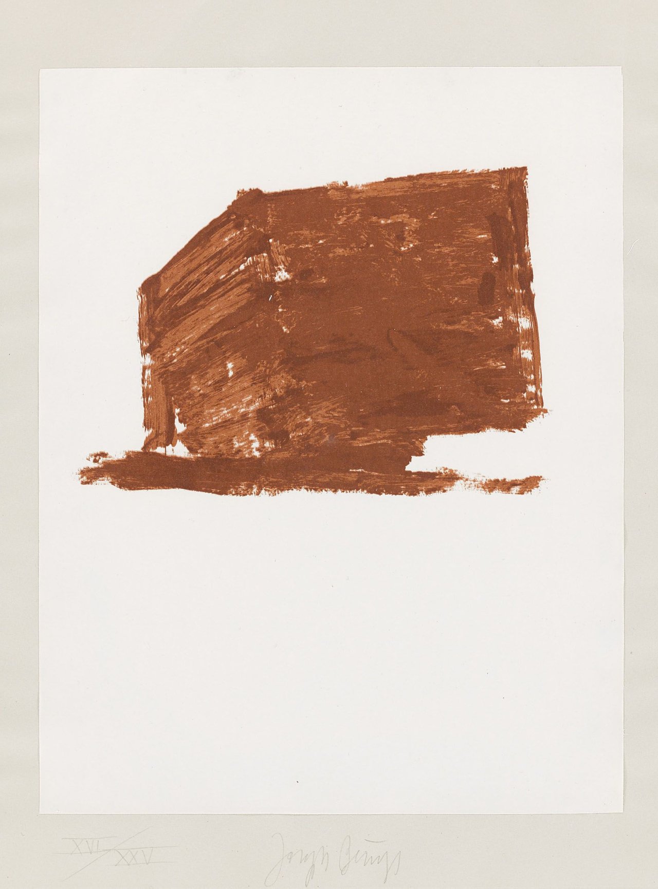 Auf diesem Bild ist das folgende Kunstwerk zu sehen: Joseph Beuys. „Wandernde Kiste 1“. 1980.