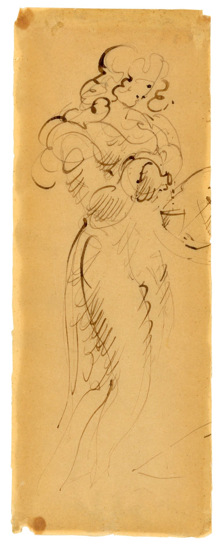Auf diesem Bild ist das folgende Kunstwerk zu sehen: Oskar Schlemmer. Stehende mit Krug. Um 1935.