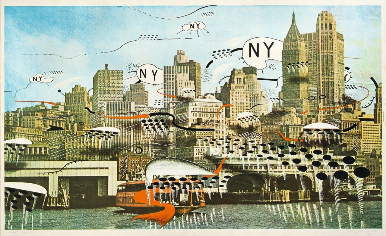 Auf diesem Bild ist das folgende Kunstwerk zu sehen: Peter Brüning. „Ny, Ny, Ny Ny (New York, New York)“. 1968.