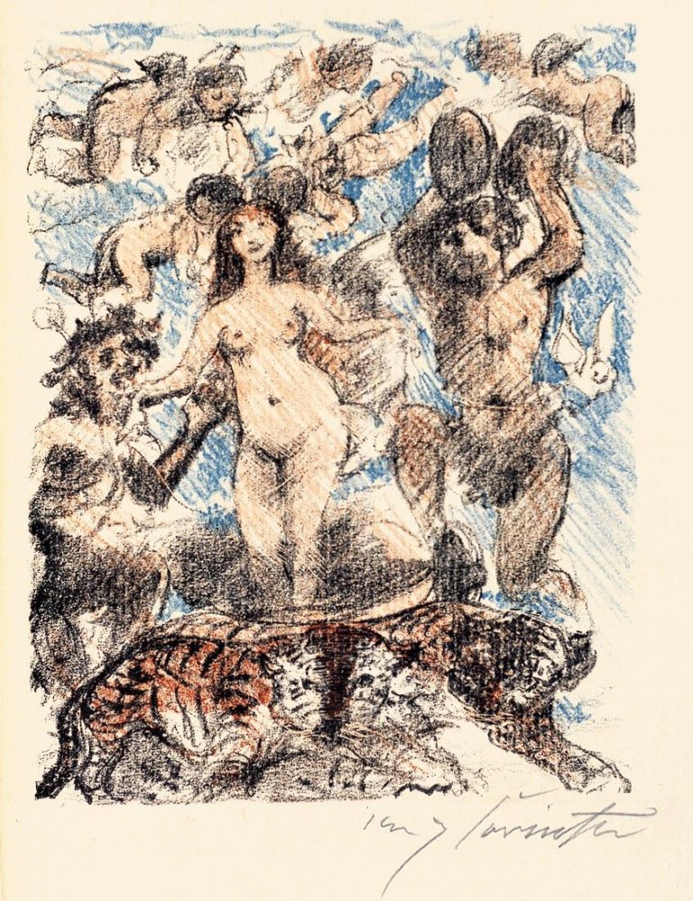 This picture shows the following artwork: Lovis Corinth. „Friedrich Schiller: Der Venuswagen“. 1919.