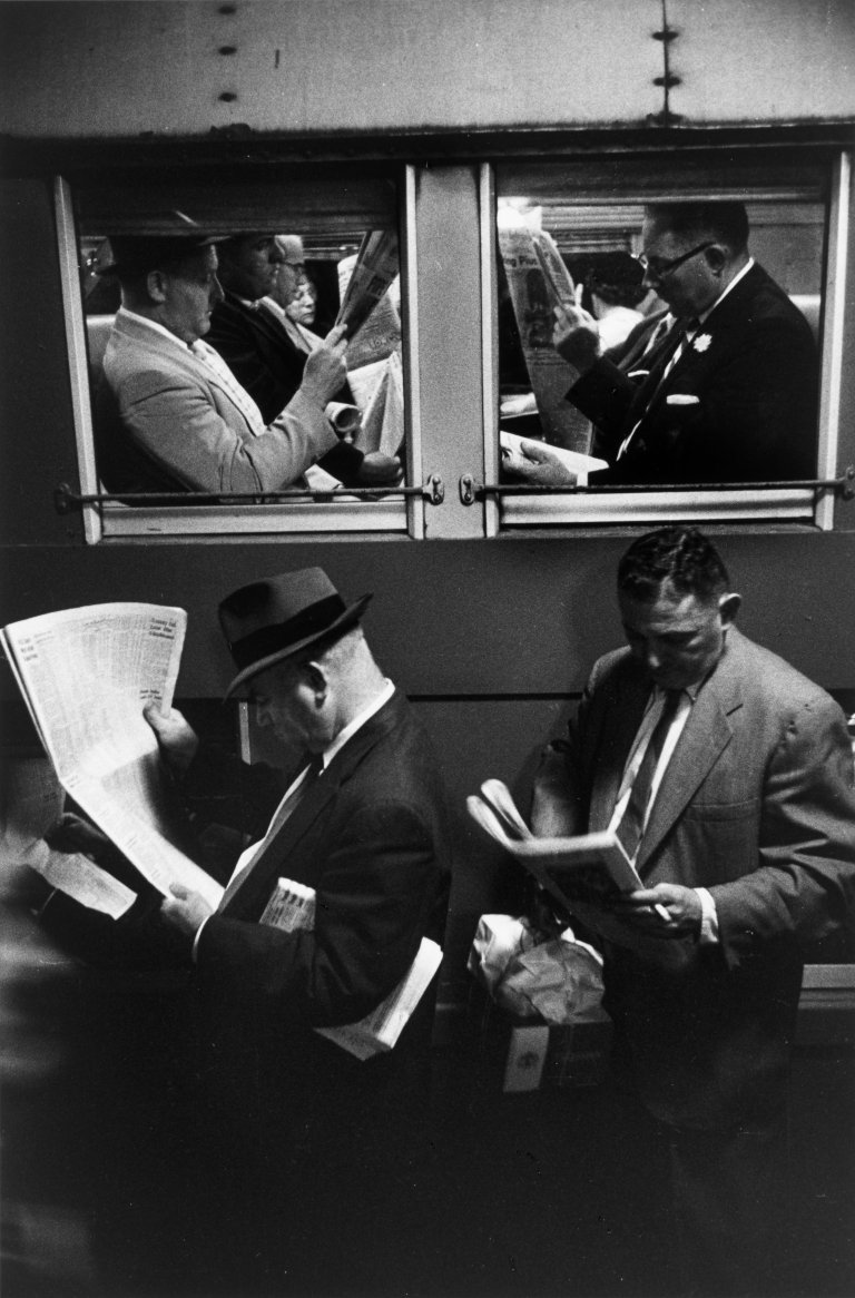 Auf diesem Bild ist das folgende Kunstwerk zu sehen: Louis Stettner. „Penn Station“. 1958.