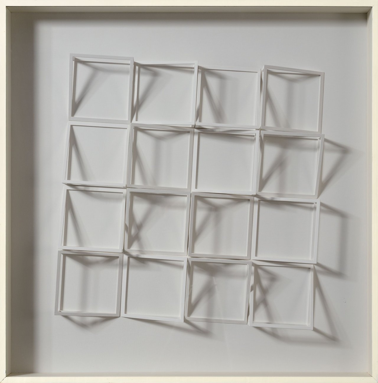 This picture shows the following artwork: Klaus Staudt. „Schattengitter 12“. 1983.