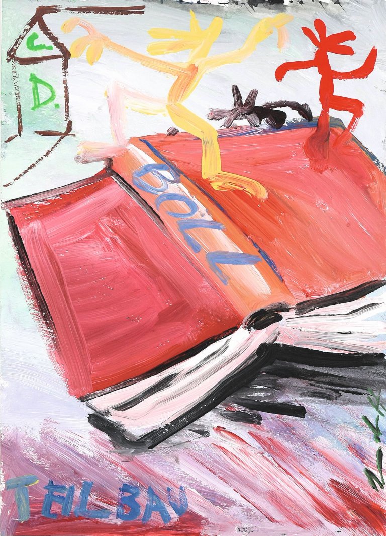 Auf diesem Bild ist das folgende Kunstwerk zu sehen: Jörg Immendorff. „Teilbau“. 1979.