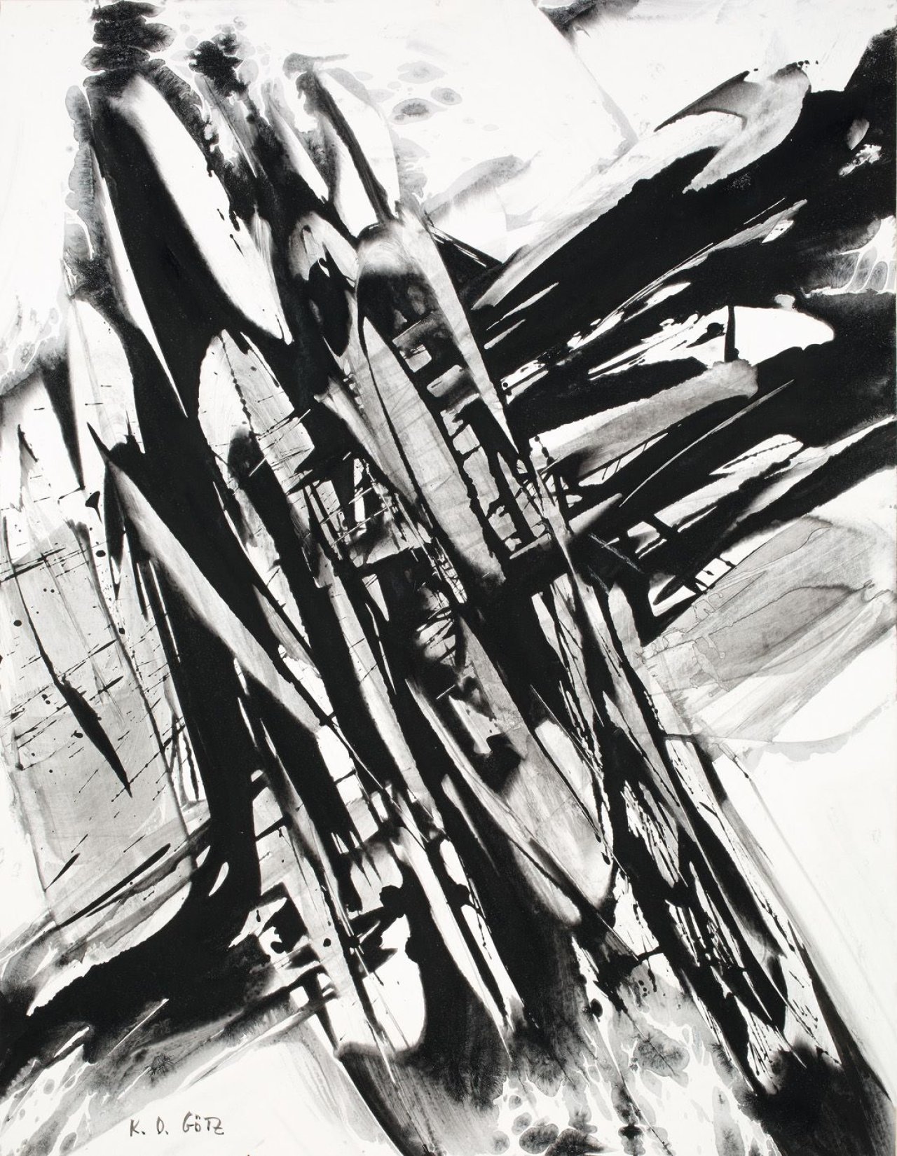 Auf diesem Bild ist das folgende Kunstwerk zu sehen: Karl Otto Götz. „Foss IV“. 1957.