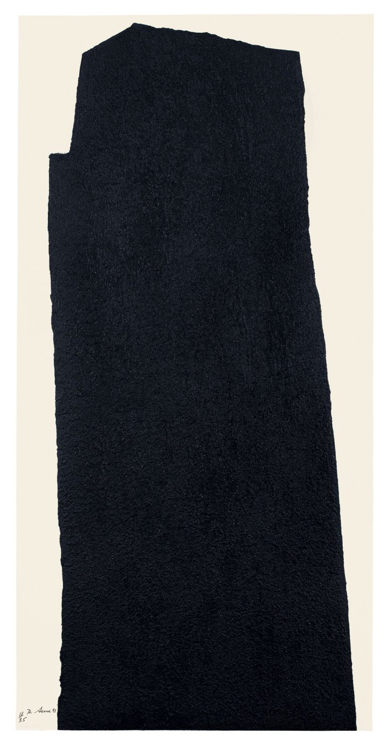 Auf diesem Bild ist das folgende Kunstwerk zu sehen: Richard Serra. „Vesturey II“. 1991.