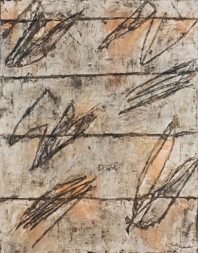 Auf diesem Bild ist das folgende Kunstwerk zu sehen: László Lakner. „Lettre imaginaire“. 1999.