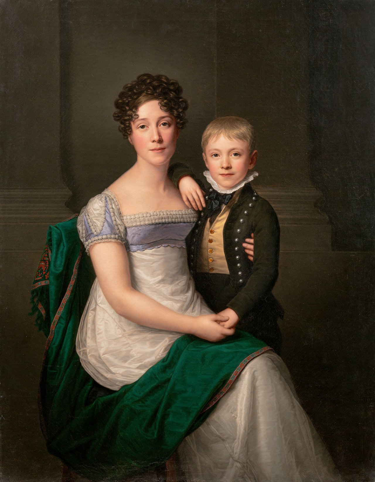 Catalog image of „Therese Alexandra von Tettenborn und ihr Sohn Franz Bernus“. 1817