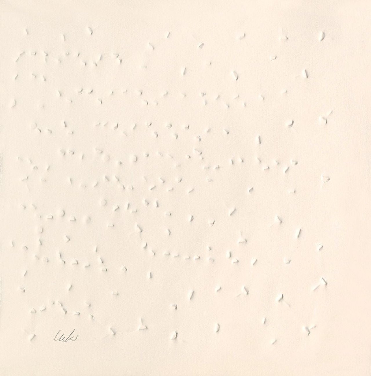 Auf diesem Bild ist das folgende Kunstwerk zu sehen: Günther Uecker. „Vom Licht“. 1973.