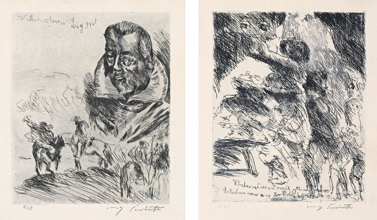 This picture shows the following artwork: Lovis Corinth. „Friedrich Schiller: Wallensteins Lager“. 1922.