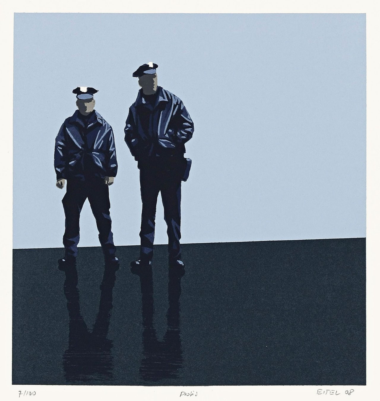 This picture shows the following artwork: Tim Eitel. „Profis“. 2008.