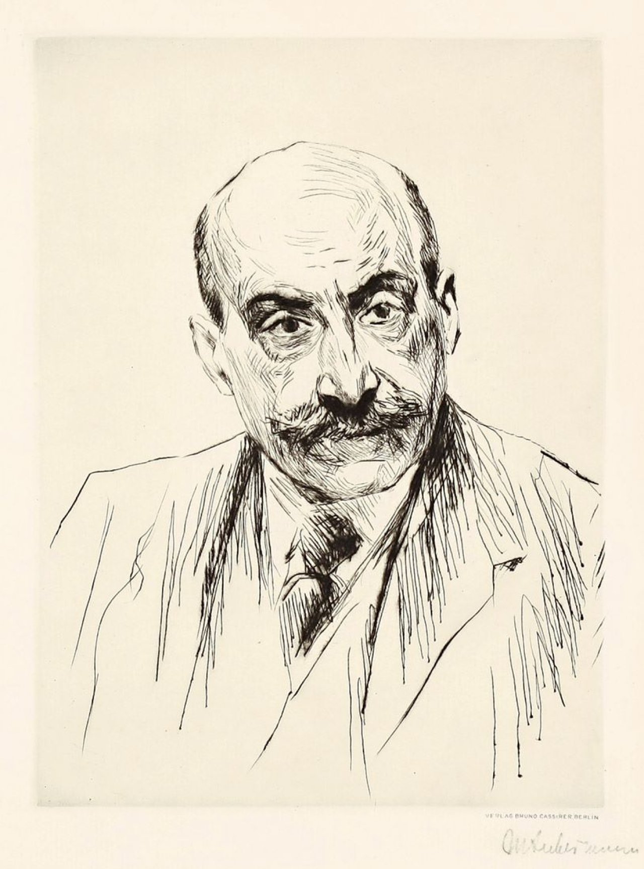 This picture shows the following artwork: Max Liebermann. „Selbstporträt“. 1913.