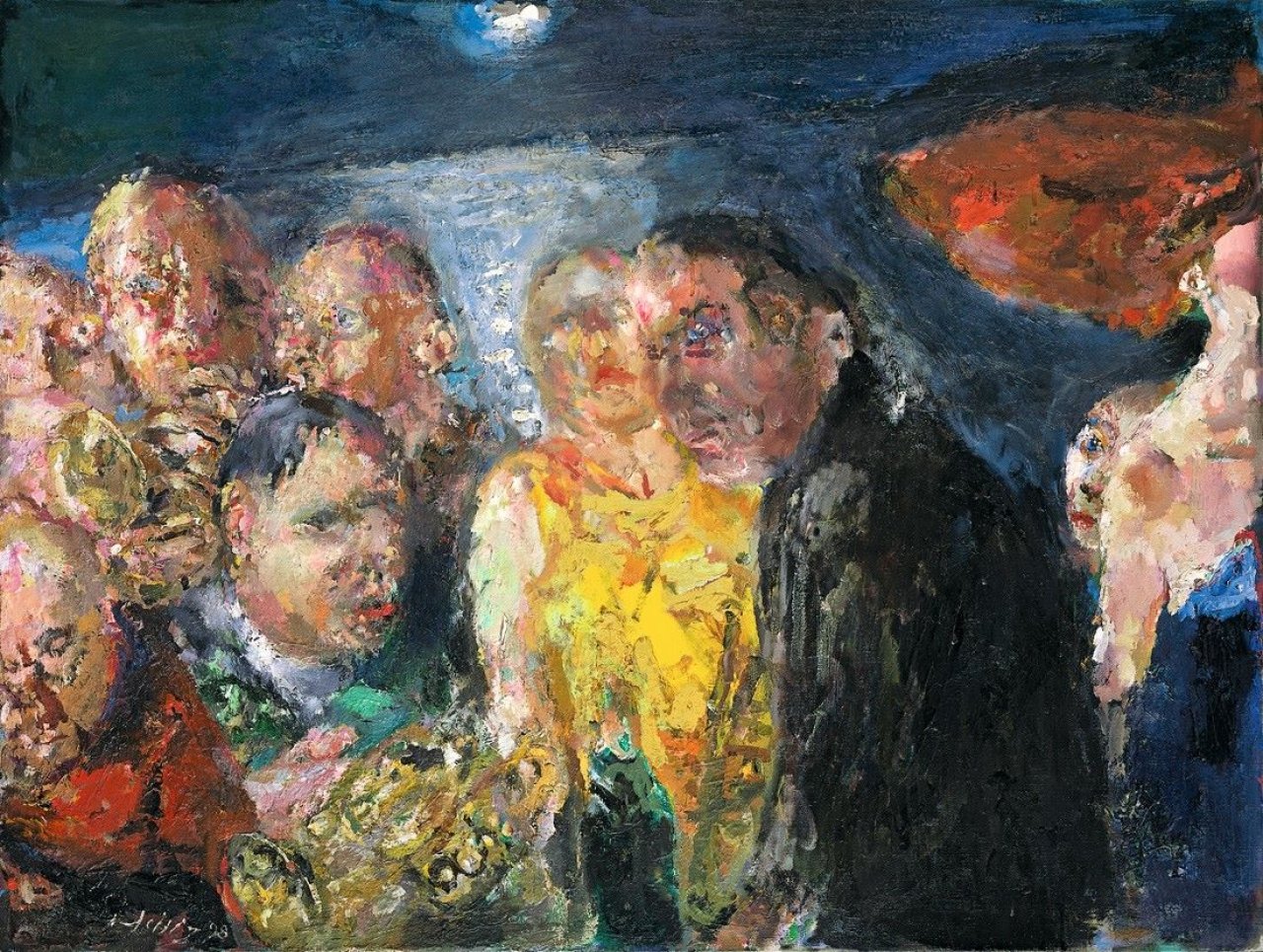 This picture shows the following artwork: Bernhard Heisig. „Nächtliches Trompetenkonzert am Gülper See“. 1998.
