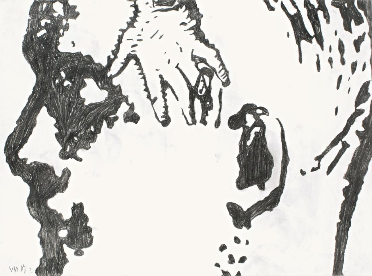 Auf diesem Bild ist das folgende Kunstwerk zu sehen: Via Lewandowsky. Ohne Titel. 1989.