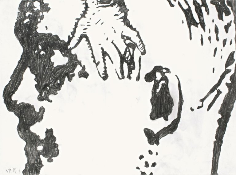 Auf diesem Bild ist das folgende Kunstwerk zu sehen: Via Lewandowsky. Ohne Titel. 1989.