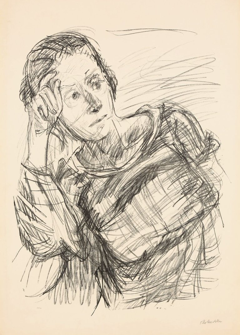 Auf diesem Bild ist das folgende Kunstwerk zu sehen: Oskar Kokoschka. „Das Konzert V (Deborah)“. 1920.