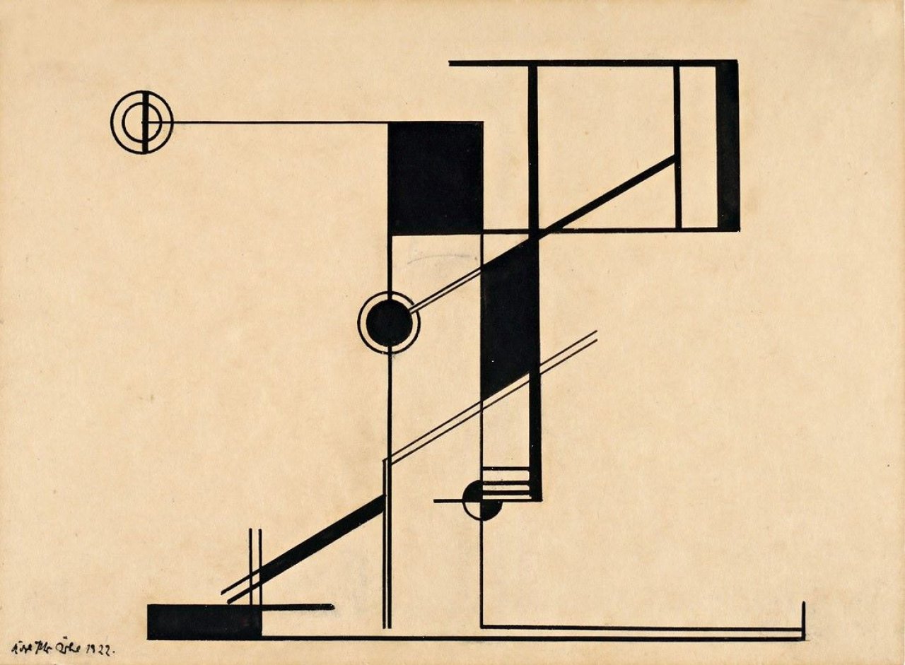 Auf diesem Bild ist das folgende Kunstwerk zu sehen: Karl Peter Röhl. Ohne Titel. 1922.