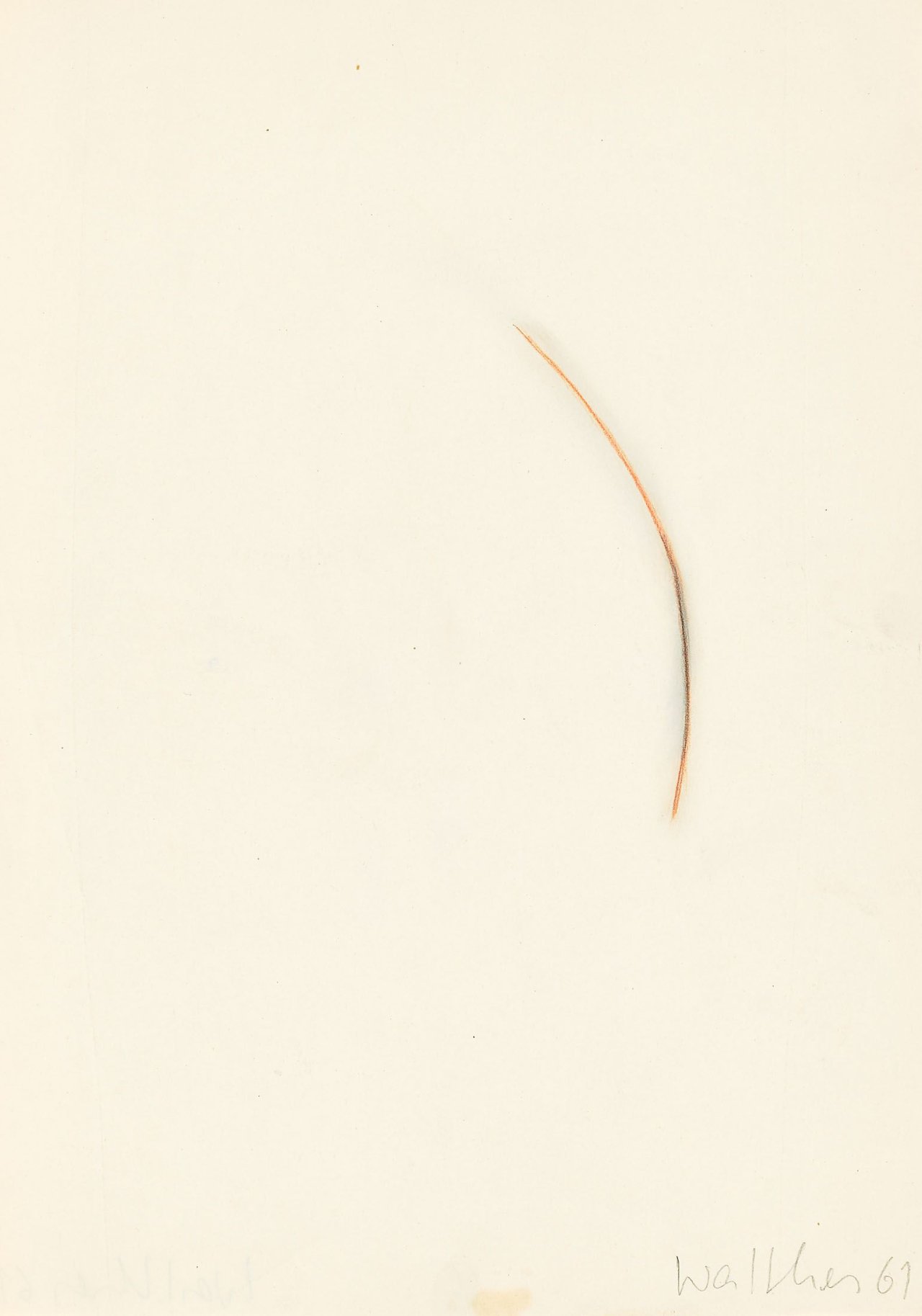 Auf diesem Bild ist das folgende Kunstwerk zu sehen: Franz Erhard Walther. Kritzelzeichnung. 1961.