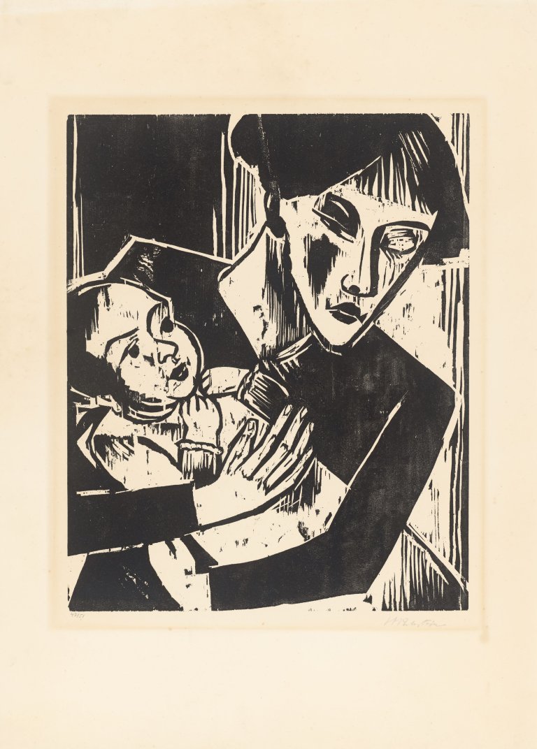 Auf diesem Bild ist das folgende Kunstwerk zu sehen: Max Pechstein. „Einäugige Mutter“. 1921.