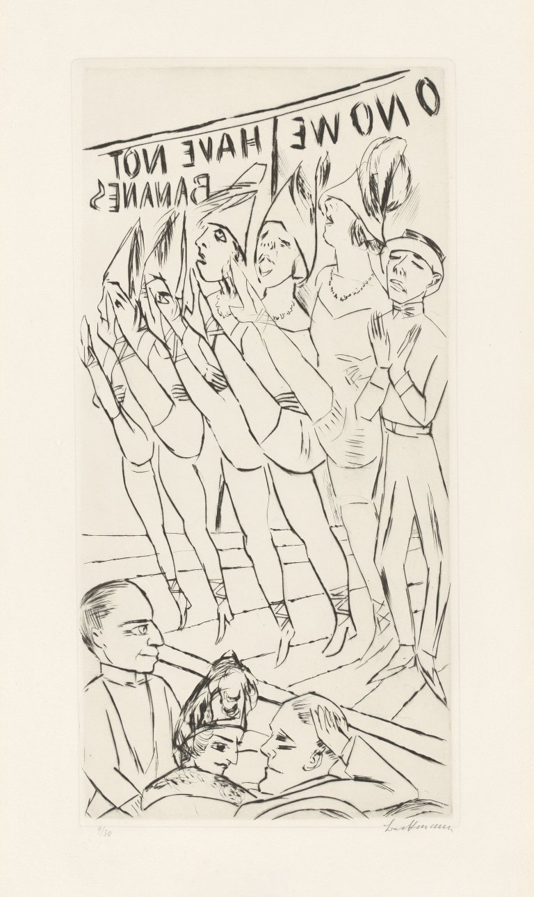 Auf diesem Bild ist das folgende Kunstwerk zu sehen: Max Beckmann. „Varieté“. 1924.