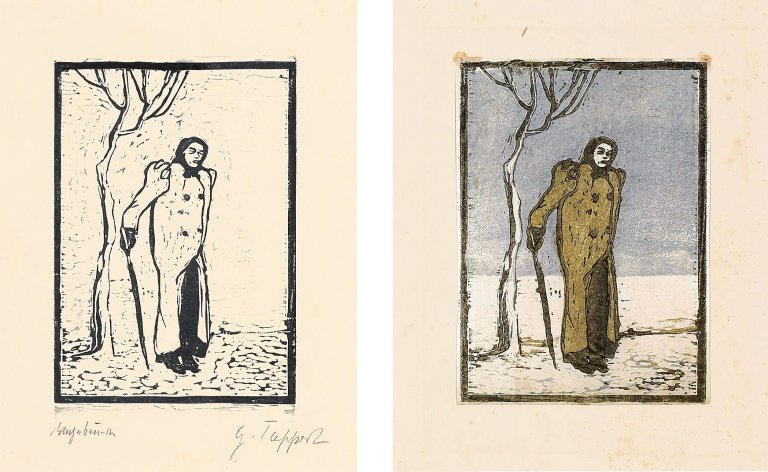 Auf diesem Bild ist das folgende Kunstwerk zu sehen: Georg Tappert. „Vagabundin“/ „Vagabundin“. 1908/09.