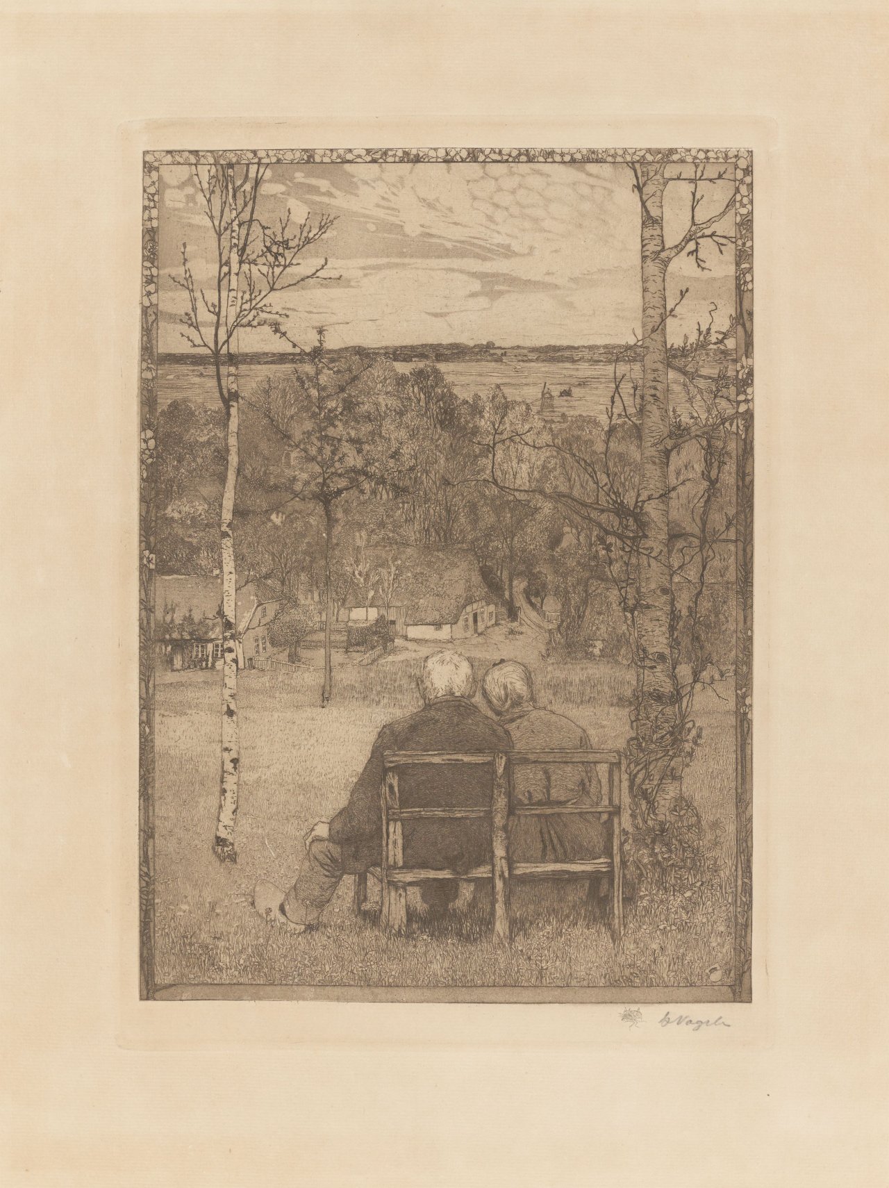 Auf diesem Bild ist das folgende Kunstwerk zu sehen: Heinrich Vogeler. „Im Mai“. 1897.