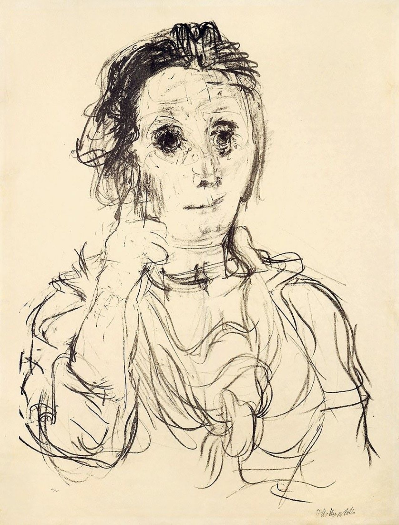 Auf diesem Bild ist das folgende Kunstwerk zu sehen: Oskar Kokoschka. „Hermine Körner“. 1920.