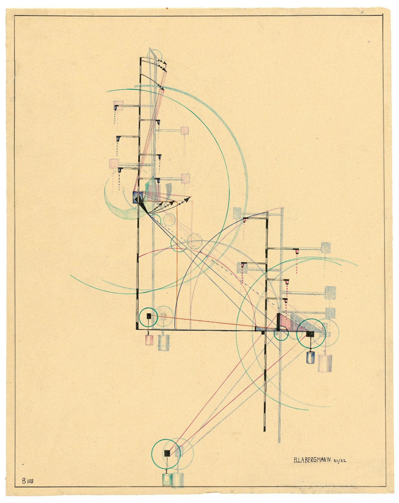 Auf diesem Bild ist das folgende Kunstwerk zu sehen: Ella Bergmann-Michel. „B 108“. 1921/22.