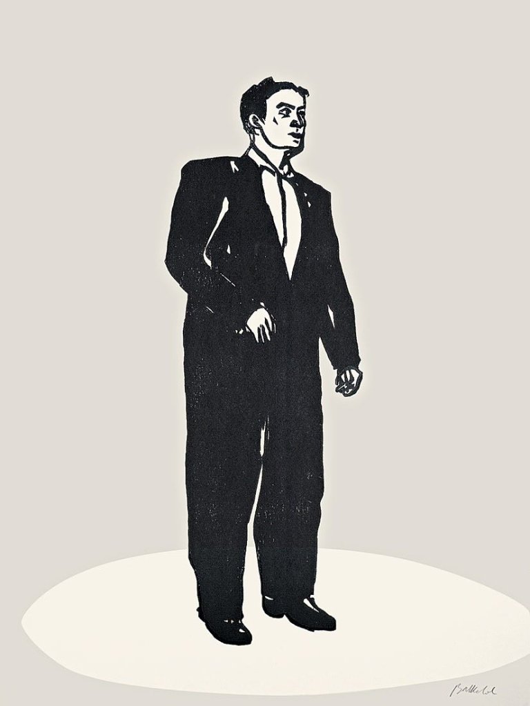 Auf diesem Bild ist das folgende Kunstwerk zu sehen: Stephan Balkenhol. Ohne Titel. 2004.