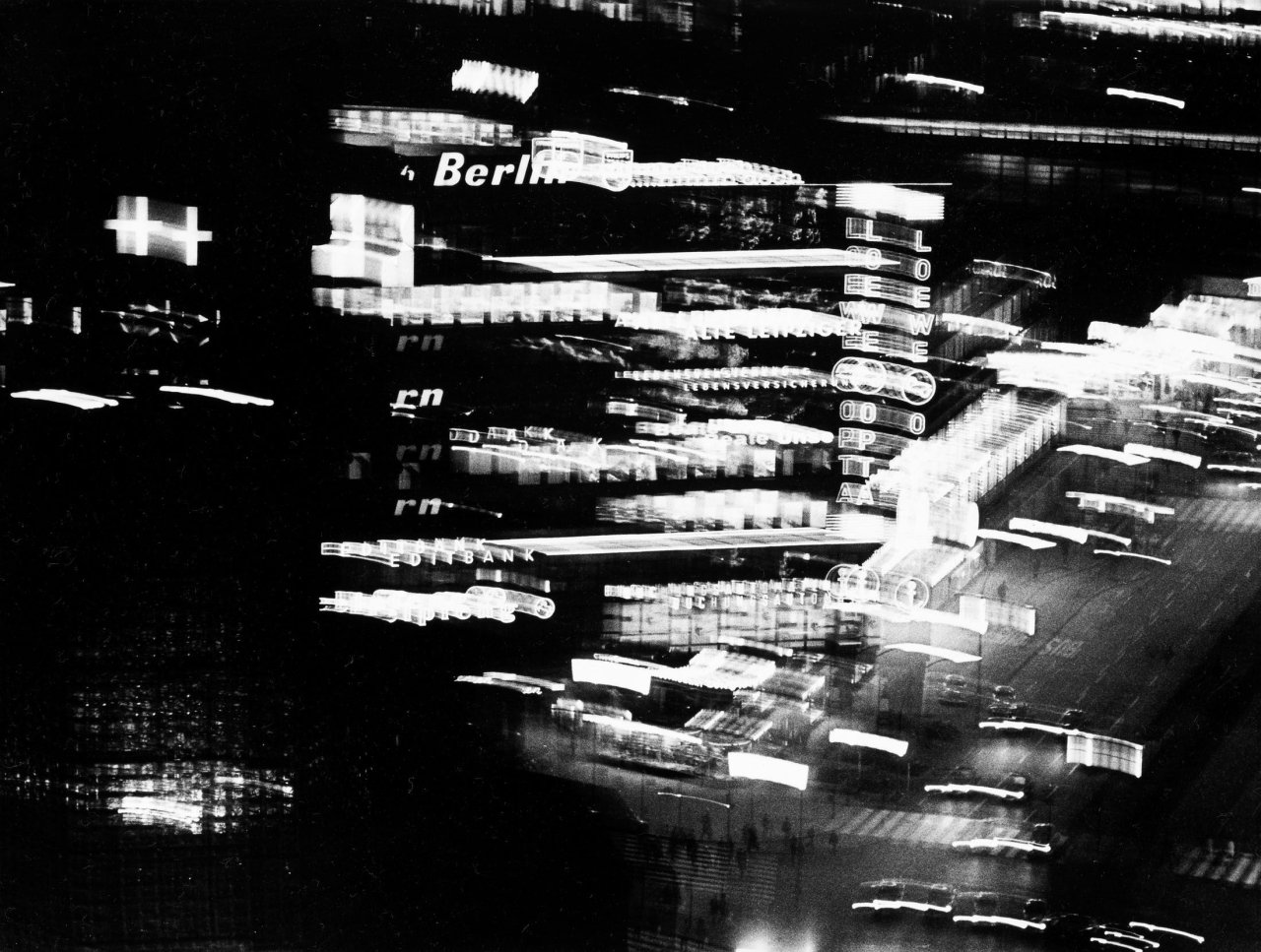 This picture shows the following artwork: Max Jacoby. Berlin by night (Europacenter). 1967.