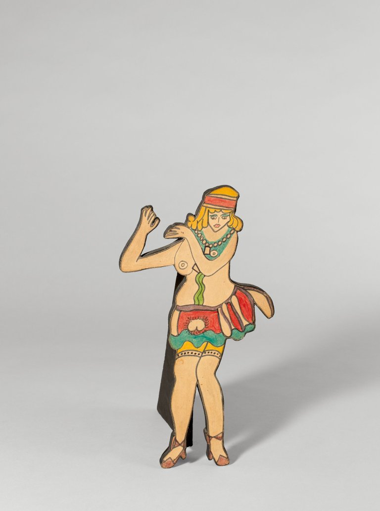 This picture shows the following artwork: Dorothy Iannone. Tanzende Frau, aus der Serie „People“. 1966/67.