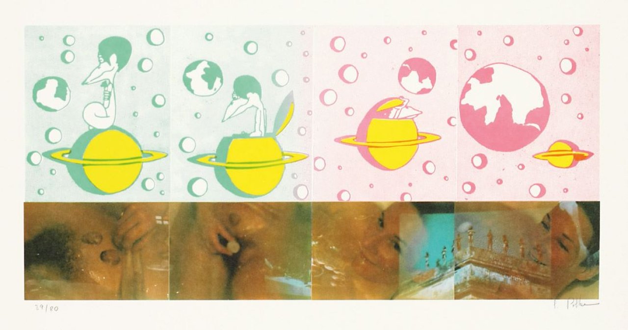 This picture shows the following artwork: Sigmar Polke. „Hallo Shiva ...“. 1974.