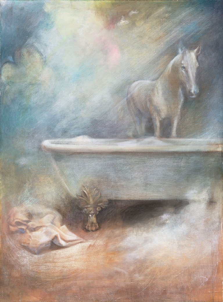 Auf diesem Bild ist das folgende Kunstwerk zu sehen: Dirk Bell. Idylle pour Carole. 2002-06.