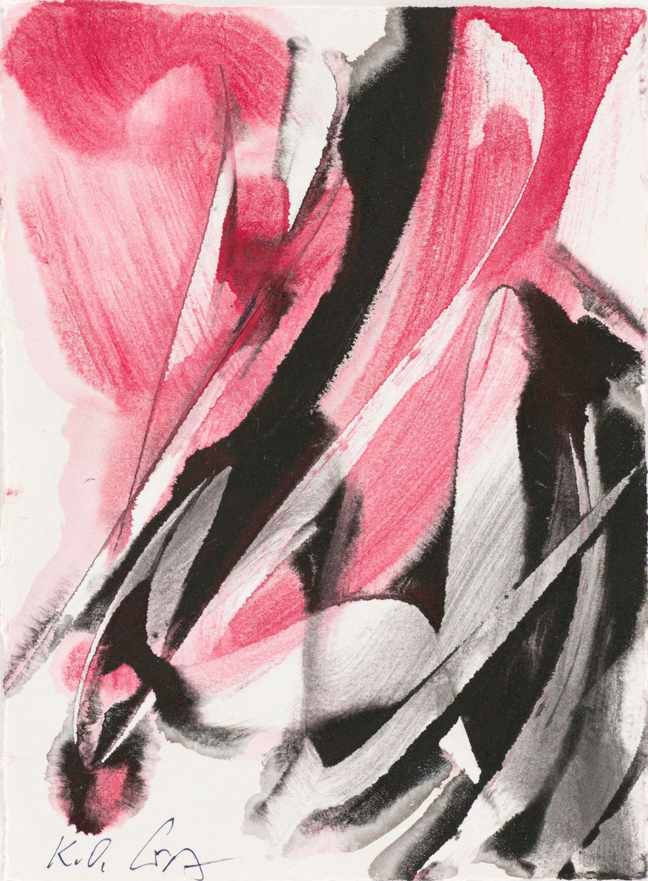 Auf diesem Bild ist das folgende Kunstwerk zu sehen: Karl Otto Götz. „Tilphen IV“. 1995.