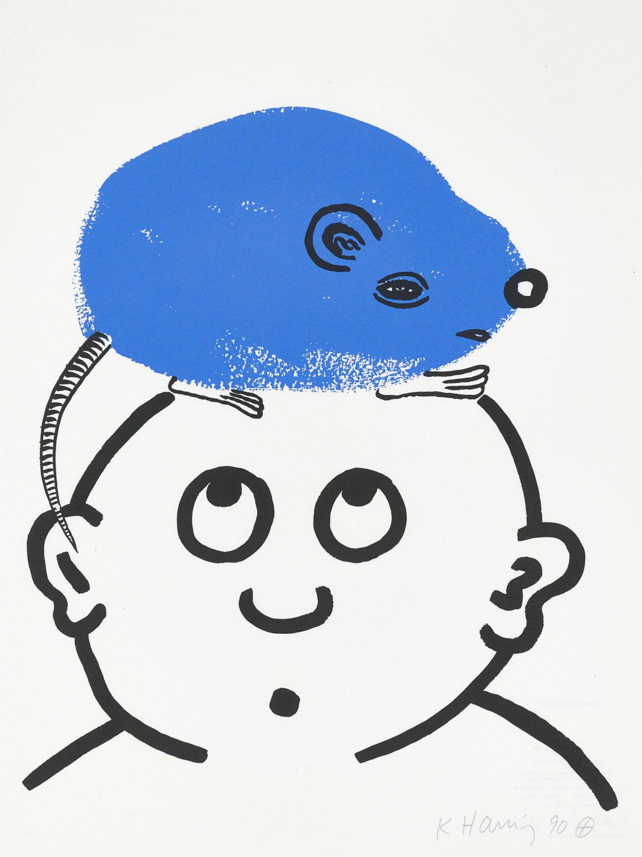 Auf diesem Bild ist das folgende Kunstwerk zu sehen: Keith Haring. „The Story of Red and Blue“, 1-20. 1989/90.