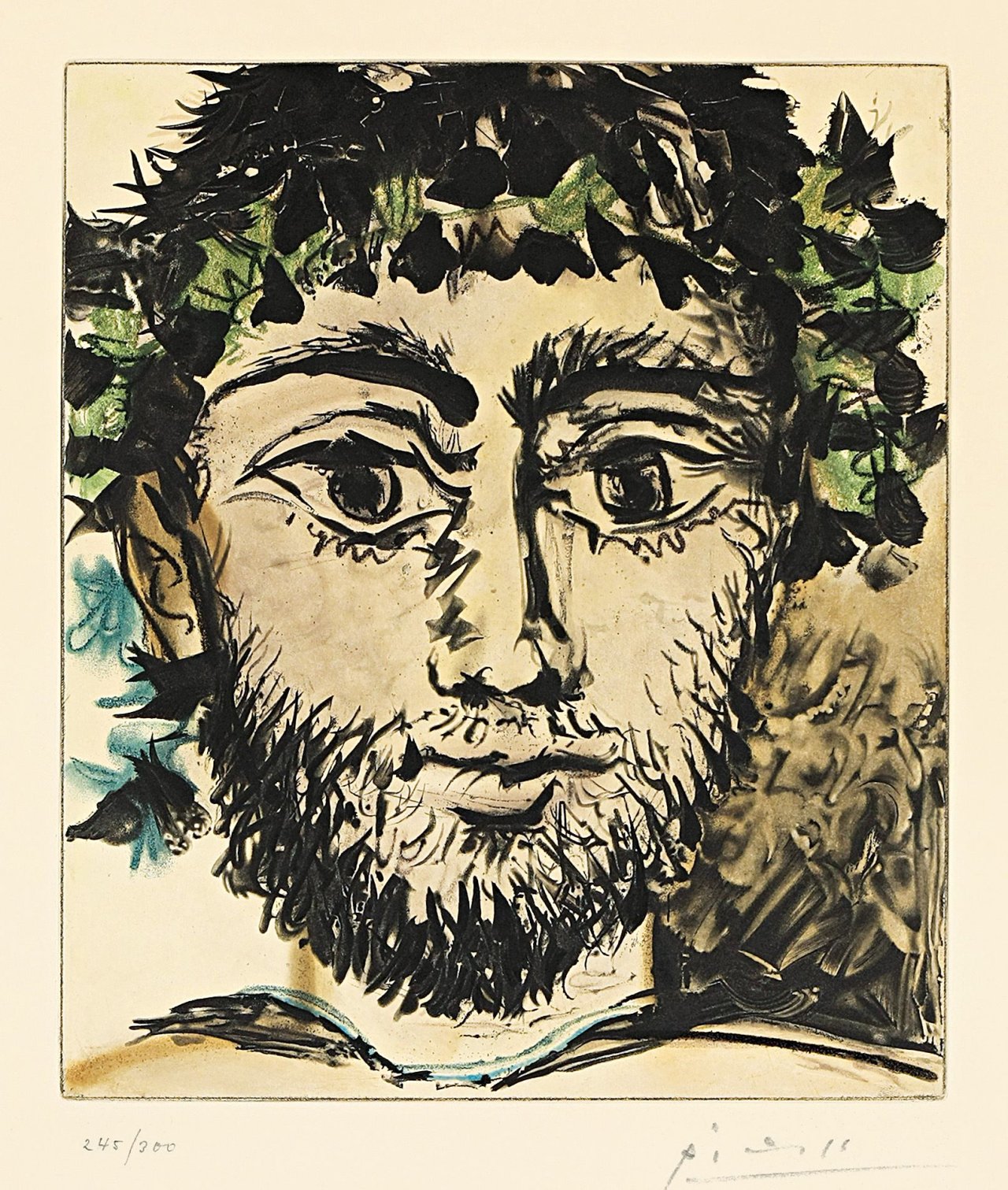 This picture shows the following artwork: After Pablo Picasso. Tête de Faune. 1958.
