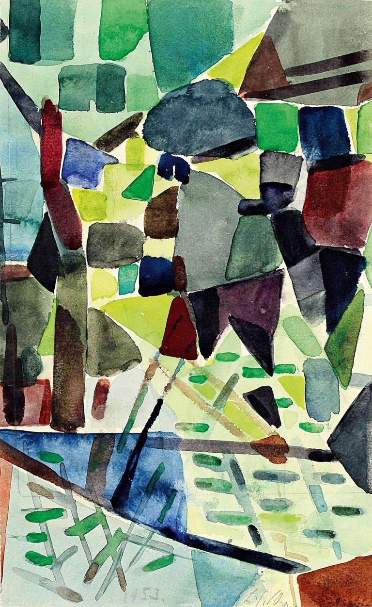 Auf diesem Bild ist das folgende Kunstwerk zu sehen: Ludwig Gabriel Schrieber. Garten. 1953.