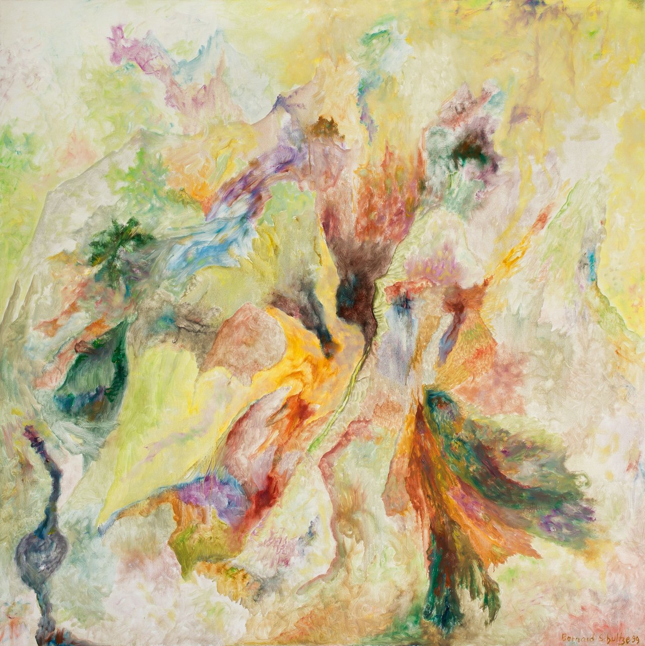 This picture shows the following artwork: Bernard Schultze. „symphonisch, das Licht“. 1999.